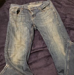 Seven Destroyed Wash Skinny Jeans